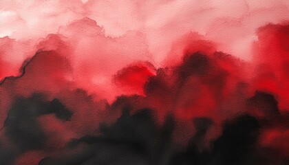 Abstract black and red watercolor background for your design, watercolor background concept