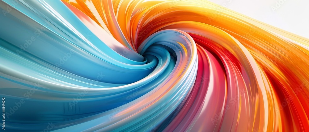 Poster vibrant abstract swirl of colors blending together, creating a dynamic and energetic visual effect. 