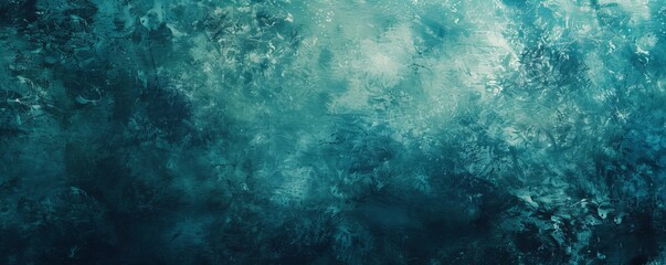 Teal grunge wall texture, abstract background