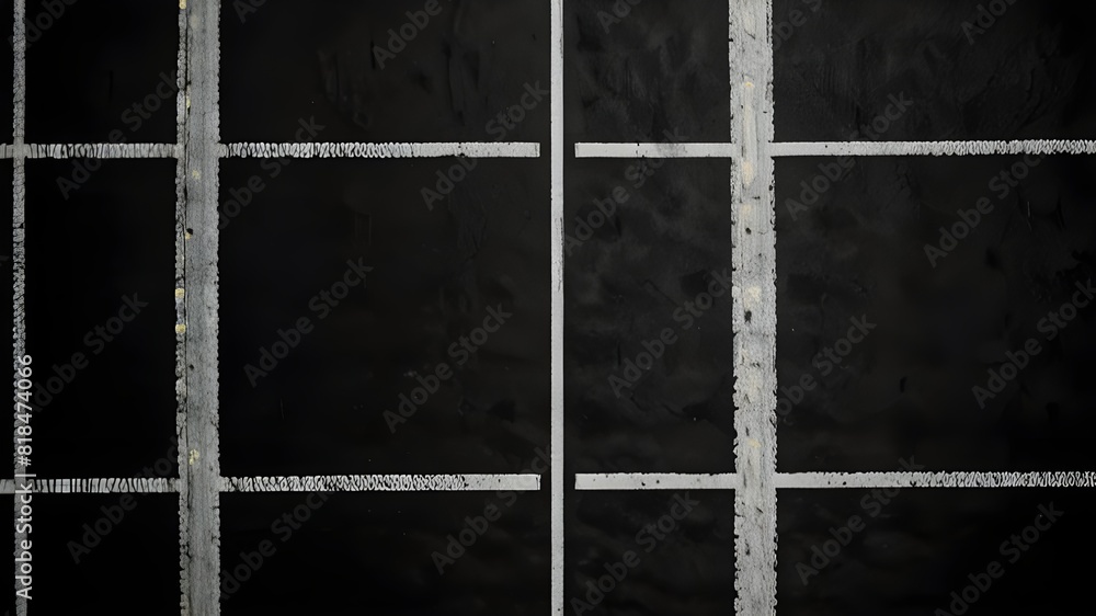 Poster aerial view abstract asphalt black start and finish grid line for race car in circuit texture backgr