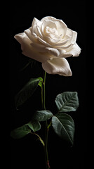 Delicate white rose
A white rose on hand symbolizes giving love on Valentine's Day or any other special day.