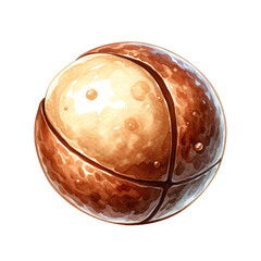 リアルなマカダミアナッツのイラスト