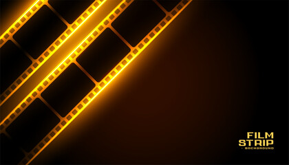 Obraz premium realistic cinema film strip background for photo studio