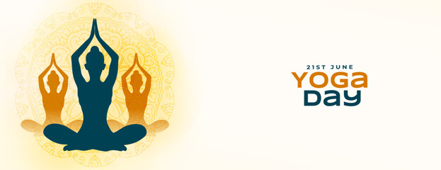 21st june yoga day event wallpaper. woman in yoga posture