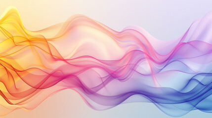 colorful gradation wave abstract background.