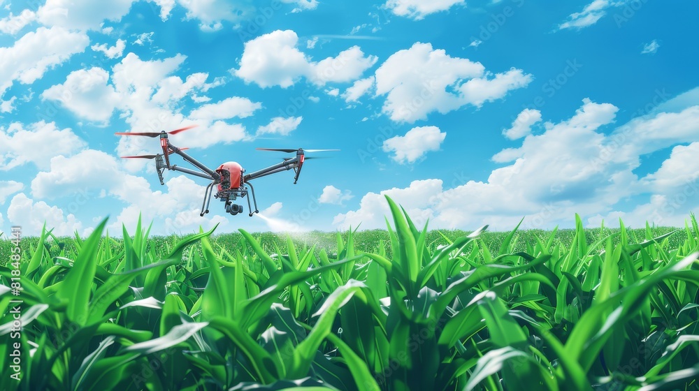 Poster environmental monitoring in agriculture through drone technology and structured precision farming el