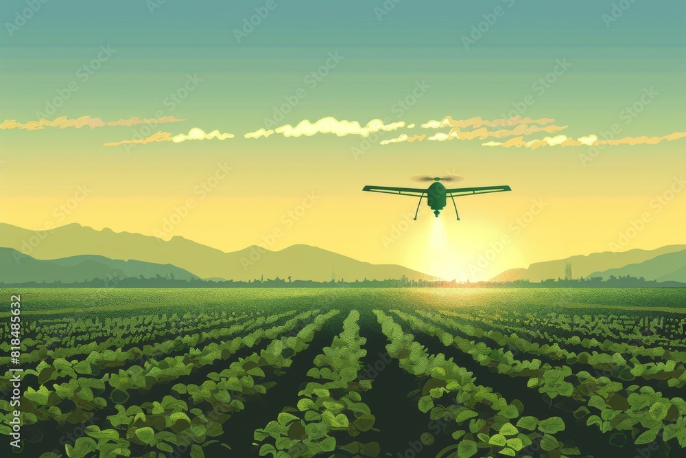 Poster drone technology empowers smart farming through structured automation in precision agriculture and s