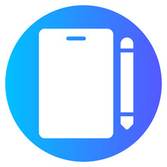tablet gradient icon