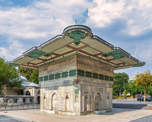 Kilic Ali Pasha Fountain, Kilic Ali Pasa Cesme, or Tophane fountain, an 18th century public water...