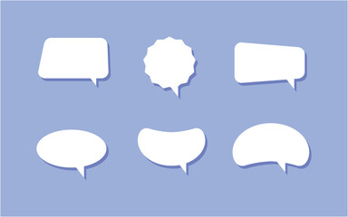 Set of speech bubble collection design template