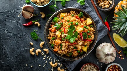Cozy Home-Cooked Thai Fried Rice Meal


