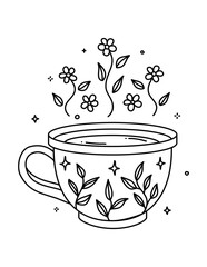 Silueta Taza de café