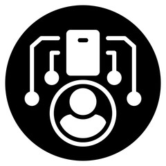 digital native glyph icon