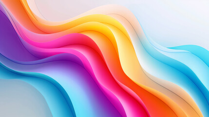 colorful gradation wave abstract background.