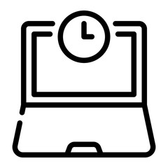 flexible schedule line icon