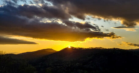 Naklejka premium Tennessee Mountain Sunset