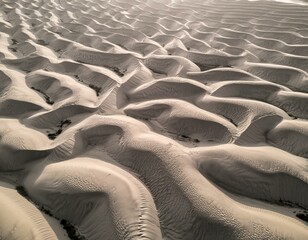 Seamless white sandy beach or desert sand dunes  texture overlay. Boho chic western theme summer vacation repeat pattern background. Grayscale displacement, bump or height m.