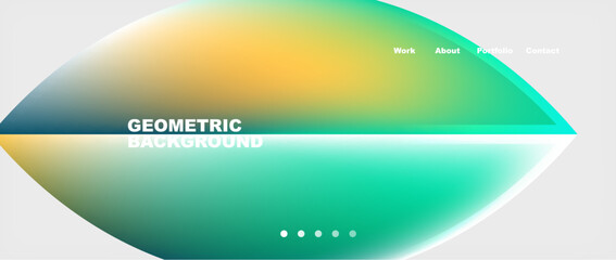 Glassmorphism geometric abstract background. Vector Illustration For Wallpaper, Banner, Background, Card, Book Illustration, landing page