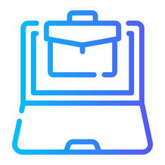 online business gradient icon