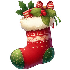 christmas stocking with gifts