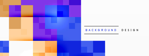 Dynamic colorful squares background. Vector Illustration For Wallpaper, Banner, Background, Card, Book Illustration, landing page