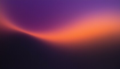 Fototapeta premium Dark noisy grainy background purple orange black abstract glowing shape poster header cover backdrop design, noise texture banner, copy space