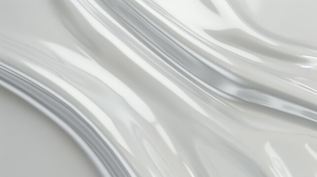 Sleek Polypropylene Plastic Surface Texture in Light Grey with Gloss Finish - High-Resolution Synthetic Material Background Detail