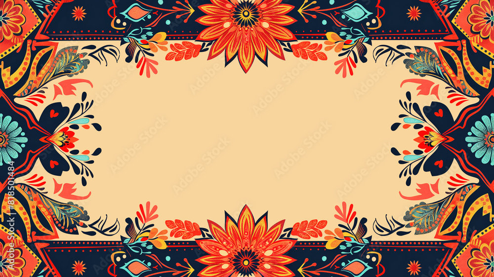 Fototapete Vector Art of Create an invitation layout a Abstract patterns, set of colorful backgrounds