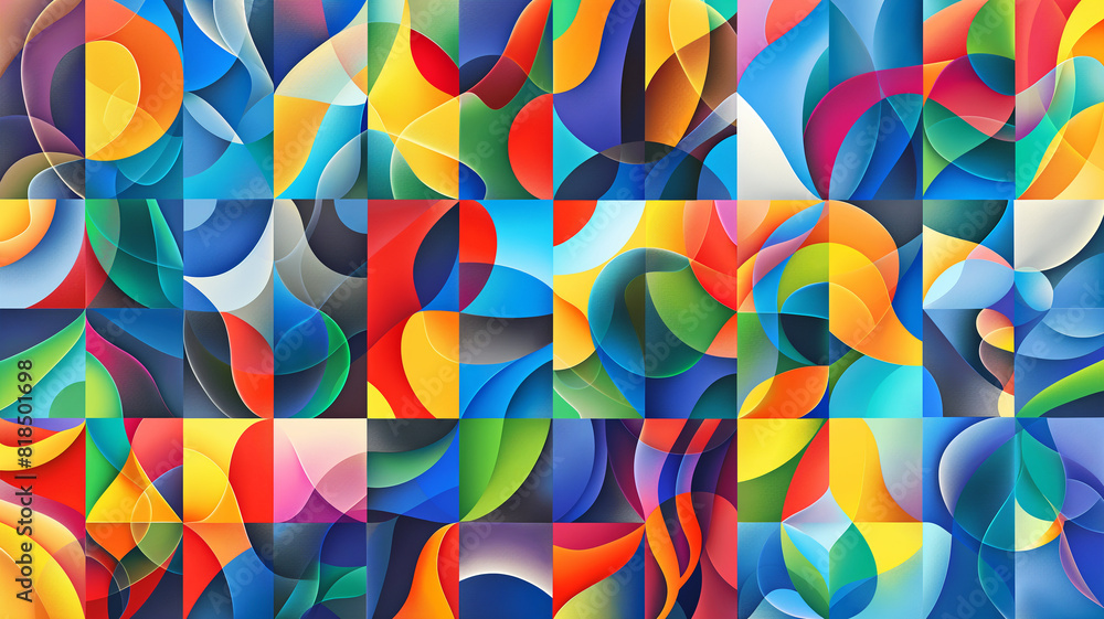 Poster vector art of create an invitation layout a abstract patterns, set of colorful backgrounds