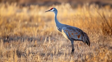 Naklejka premium Sandhill Crane Bosque del Apache Wildlife Reserve New Mexico USA
