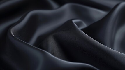 Obraz premium Sleek Neoprene Background - Durable and Detailed Synthetic Black Texture for Designers and Artists