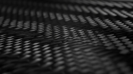 Naklejka premium Futuristic Carbon Fiber Reinforced Polymer Texture with Sleek Black Woven Design for High-Tech Concepts and Durability
