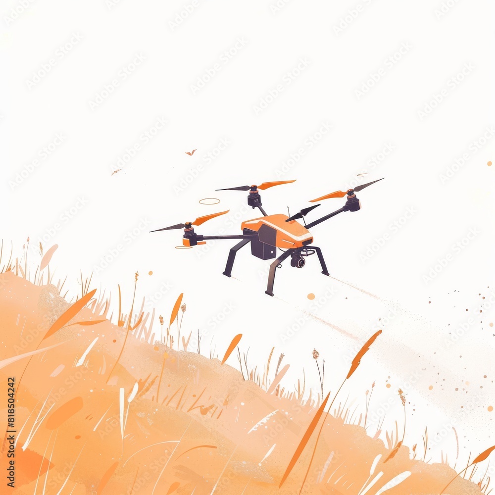 Aufkleber drone monitoring in agriculture utilizes precision technology and structured vehicles for efficient 