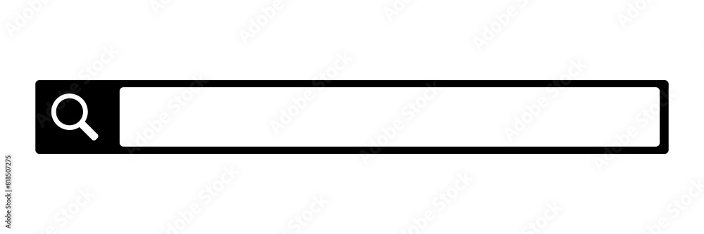Poster internet black search bar with copy space.