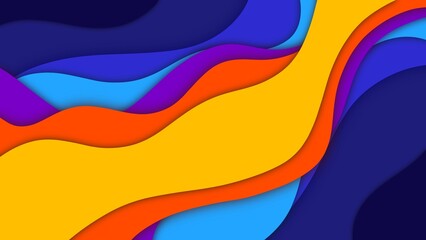 Minimalistic background image with colorful hand-drawn lines