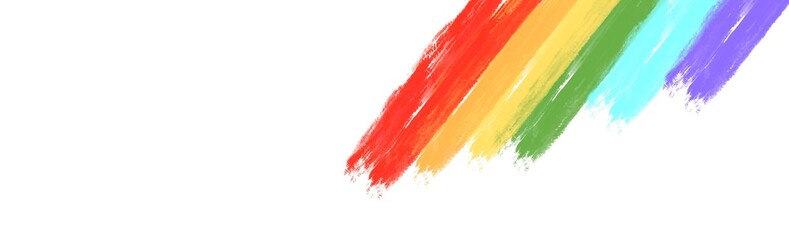 Watercolor blush in LGBTQ Pride Month isolated on white background with copy space, illustration wallpaper