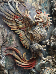 Fototapeta premium Garuda, a literary animal, shows a creative and charismatic culture