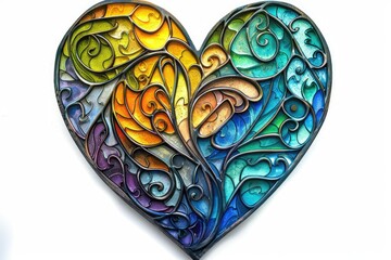 Illustration of formed in shape of heart. Symbols of love.