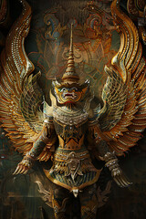 Garuda, a literary animal, shows a creative and charismatic culture