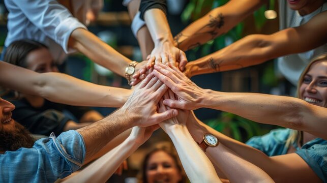 Teamwork and collaboration in a project management office, solving complex problems through effective communication