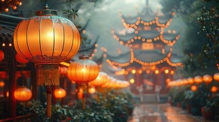 Quiet, detailed image of a Chinese temple with minimal decorations