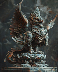 Fototapeta premium Garuda, a literary animal, shows a creative and charismatic culture
