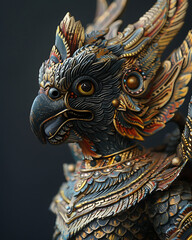 Fototapeta premium Garuda, a literary animal, shows a creative and charismatic culture