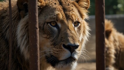 Naklejka premium A narrative from the perspective of a zookeeper, reflecting on the bonds formed with the animals under their care and the ethical dilemmas of captivity ai_generated