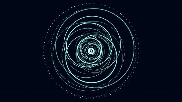 An enthralling blue spiral image featuring vibrant lines emanating from the center, creating a mesmerizing illusion of a swirling vortex in motion