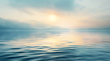 Obraz premium Serenity in Pastel Waters