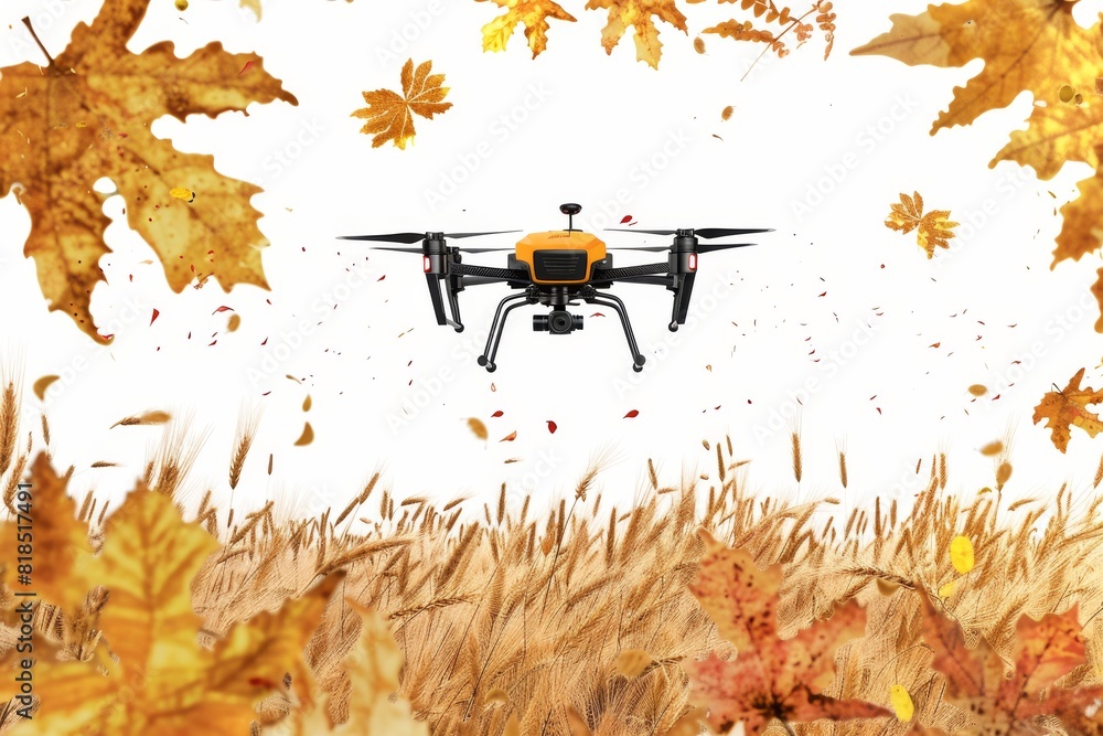 Poster drones enhance modern agriculture by optimizing farm productivity and efficiency with smart layouts 