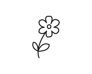 Flower icon vector symbol design illustration
