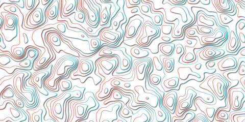 Gradient abstract topography line map.