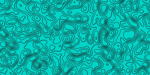 Fotobehang Zeegroen Rhythmic landscapes shaping the depth and flow of artistic geography    © Robert Hoek 